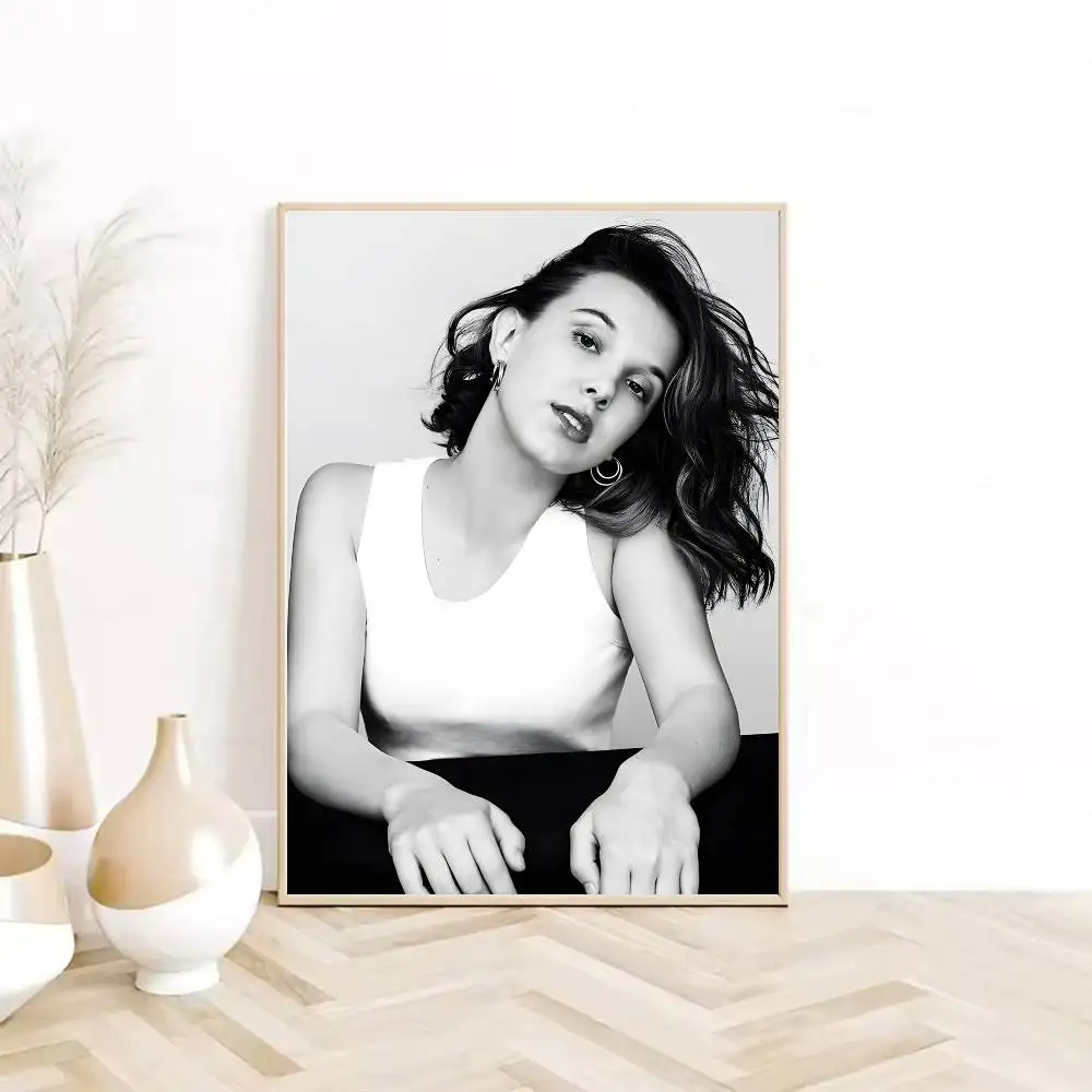 الممثلة M-ميلي بوبي براون ملصق HD لزجة جدار مقاوم للماء غرفة المعيشة المنزلي غرفة نوم النوم بار الديكور الجمالي #5