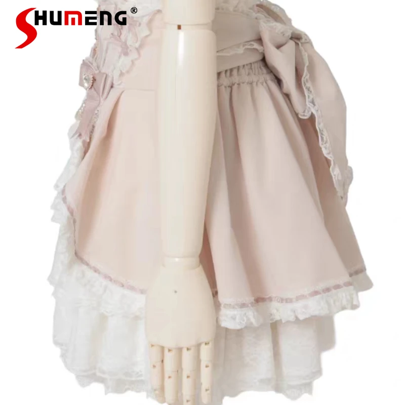 

Japanese Lolita Liz Mass-Produced New Beautiful High-Waisted Slimming Lace Cake Short Skirts 2025 Autumn Sweet Cute Mini Skirt