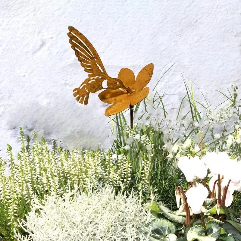 iron-art-hummingbird-and-flower-flower-arrangement-villa-courtyard-garden-courtyard-plugin-decoration-ornament