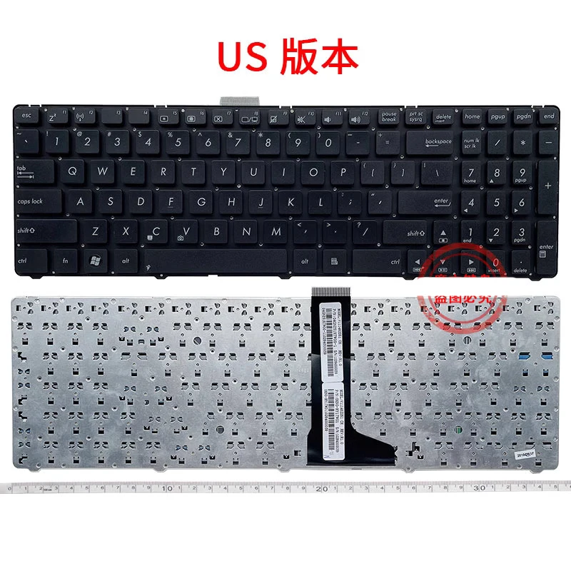 

New For ASUS U52 U52F U53 U53F U53JC U53S U56 U56E US Laptop Keyboard Black