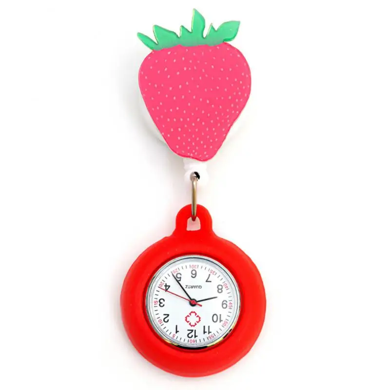 1PCS Cartoon Models Pocket Watches Gifts Lovely Colourful Pocket Watches Eye-catching Clock Retractable Unique Clock