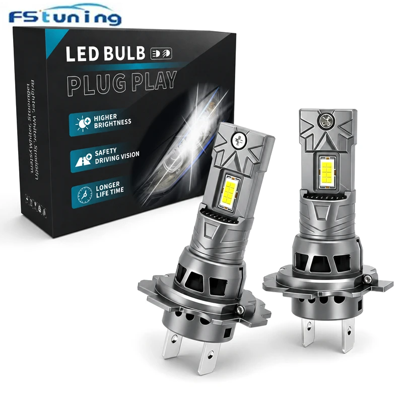 2Pcs 60W 16000LM H7 Led Headlight Bulb CSP 3570 H7 LED Canbus White 6000K H7 Car Led Light M2P