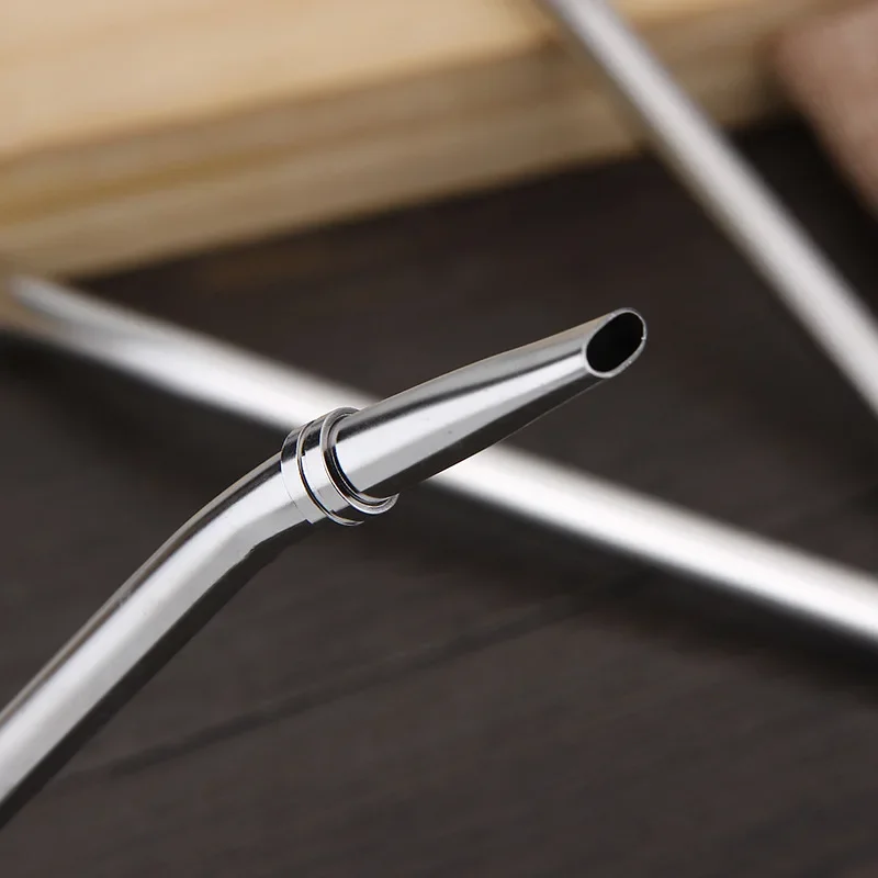 Yerba Mate Straw Filter +1 Brush Reusable 304 Stainless Steel Bombilla Drinking Straw Metal Tea Tools Bar Accessories