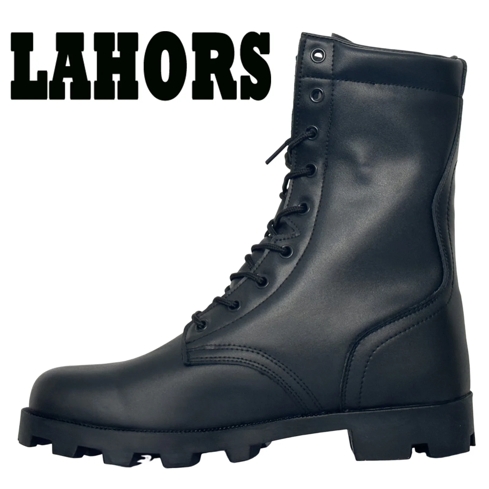 LAHORS ®   Bottes tactiques en cuir originales pour hommes, chaussures de Sport, de randonnée, d'extérieur, de Combat dans le désert, de sécurité pour le travail