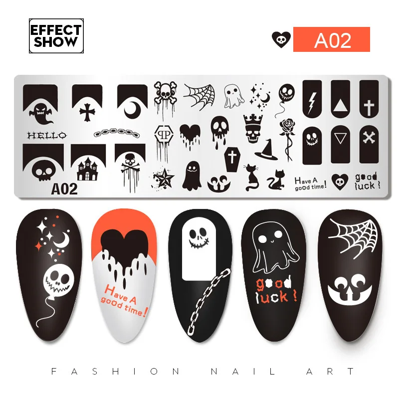 2024 Nail Art Printing Steel Plate Year of the Dragon New Wings Star Cartoon Cow and Goat Zodiac Seal Wholesale Original