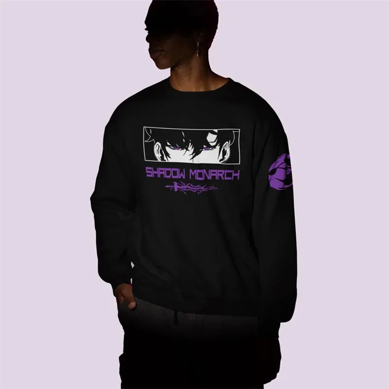 

Solo Leveling Merch Sweatshirts Unisex Fashion Casual Long Sleeve Streetwear Men Fashion Hoodie Outwear Clothing