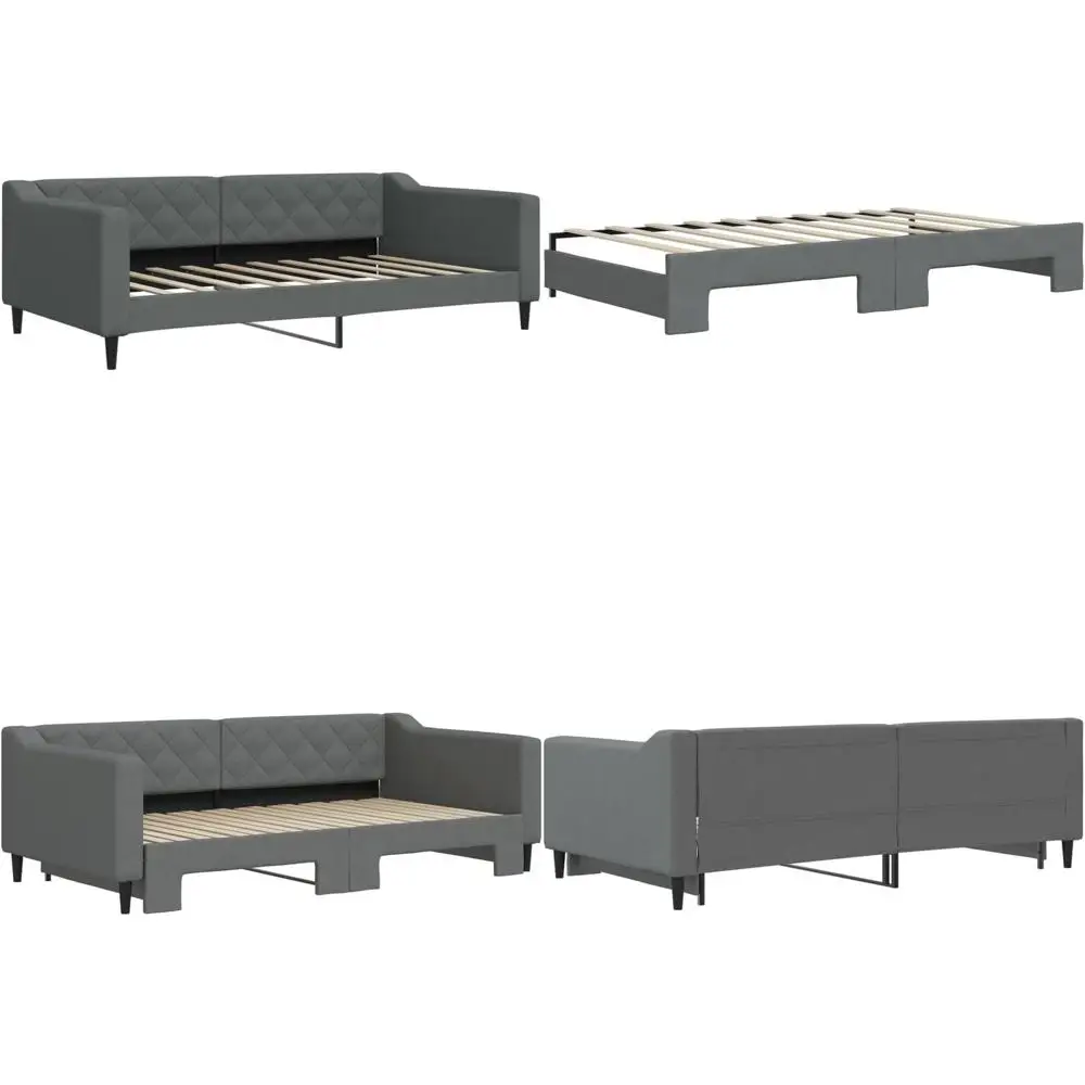 

Серая кушетка QZZNED с выдвижным спальным местом для гостиной или спальни