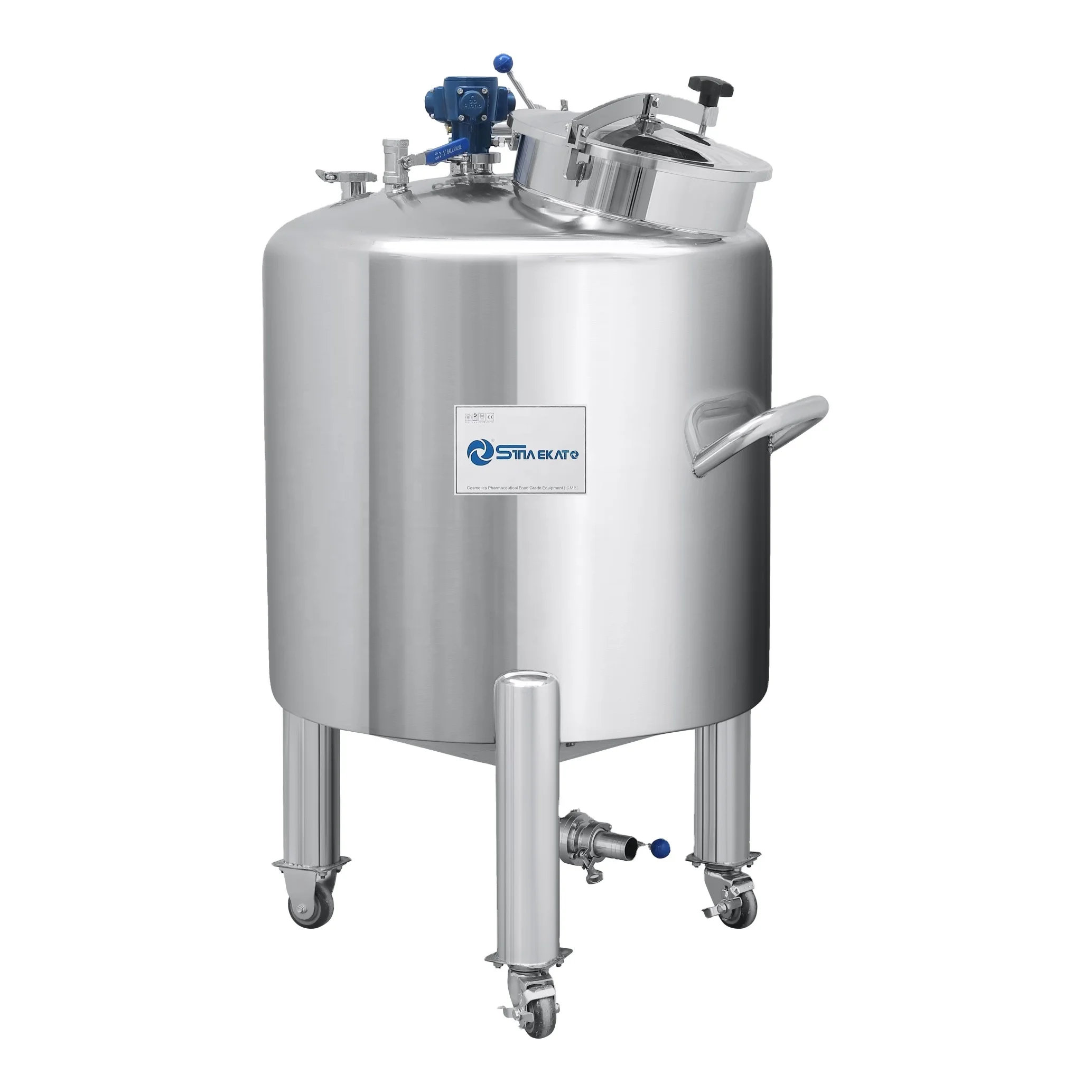 For SINAEKATO Customized Stainless Steel Pneumatic Perfume Mixing Tank New Condition Explosion-proof Work Chemical Storage Equip