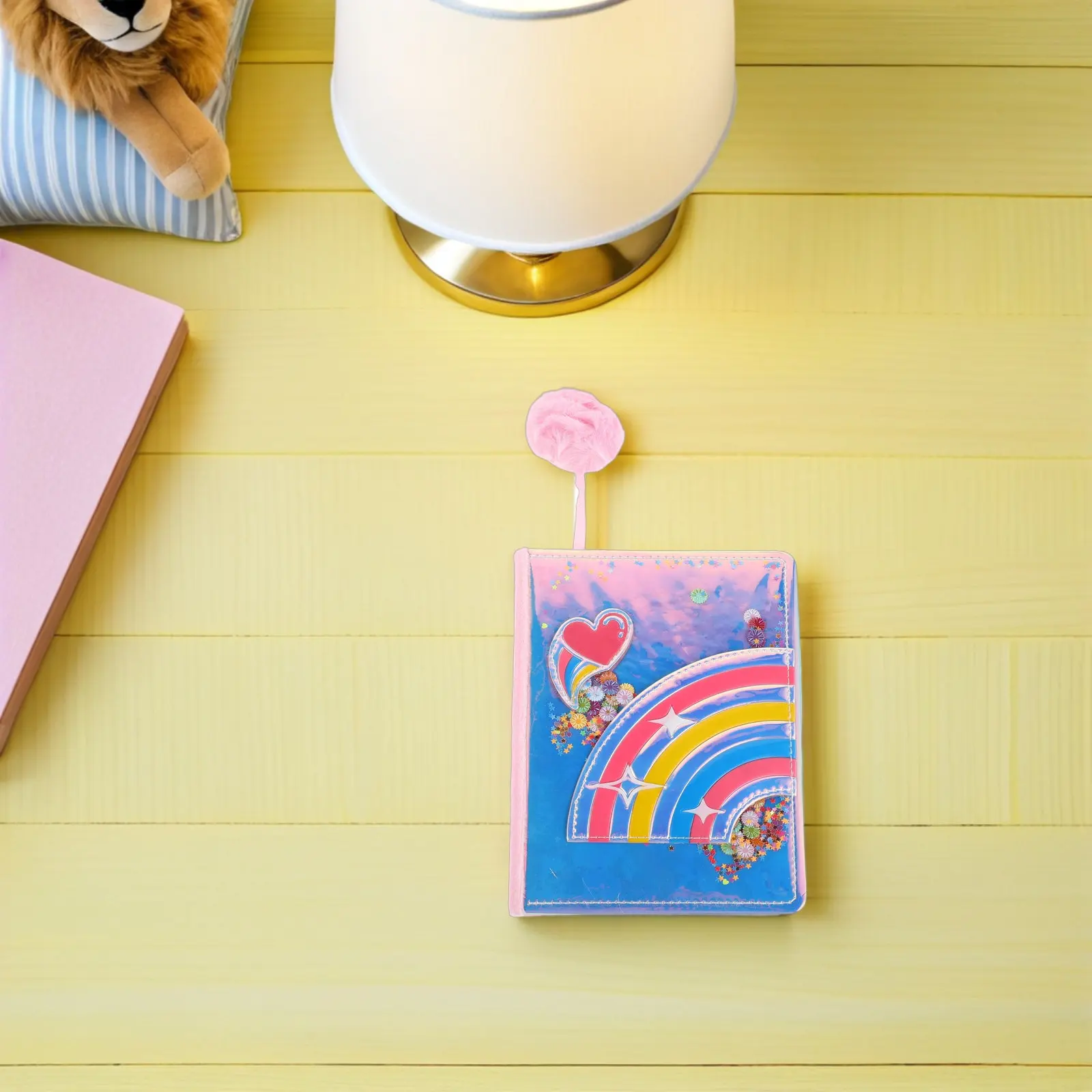 Glitter Diary for A5 Notebook Cute Sequin Creative Journal Daily Use Travel Writing Book Colorful Recording Book