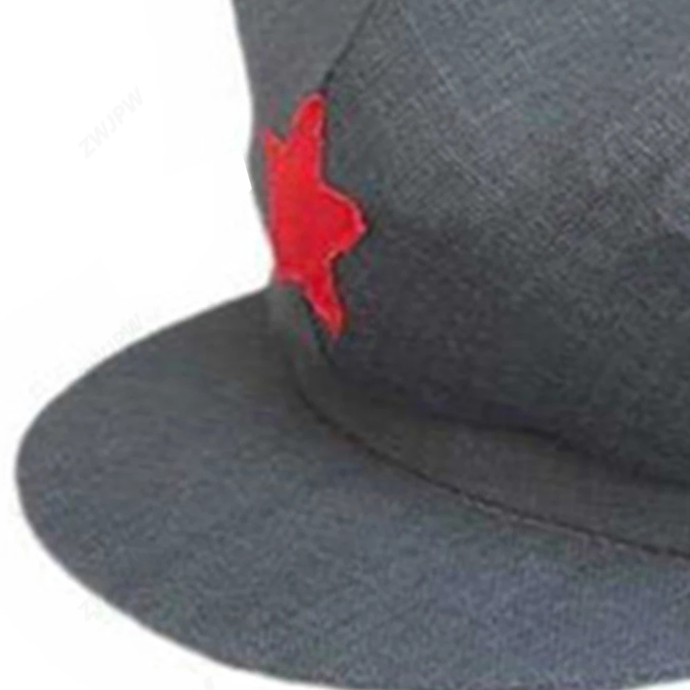 WWII WW2 Chinese Army Hat Red Army Cap Military Camping Hiking  Wholesale CN10707