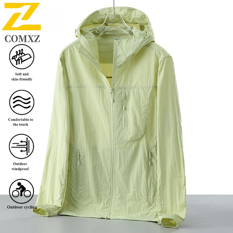 

Men Ultra-Light Ice Silk UV Protection Skin Jacket Coat UPF50+ Quick-Dry Cooling Fishing for Outdoor Cycling Sunscreen clothing