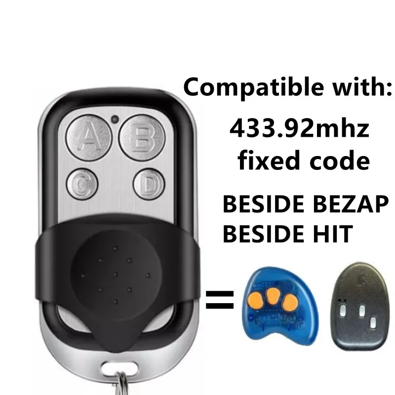 

REMOTE CONTROL CLONE BESIDE, BEZAP, HIT 433,92Mhz Garage Gate