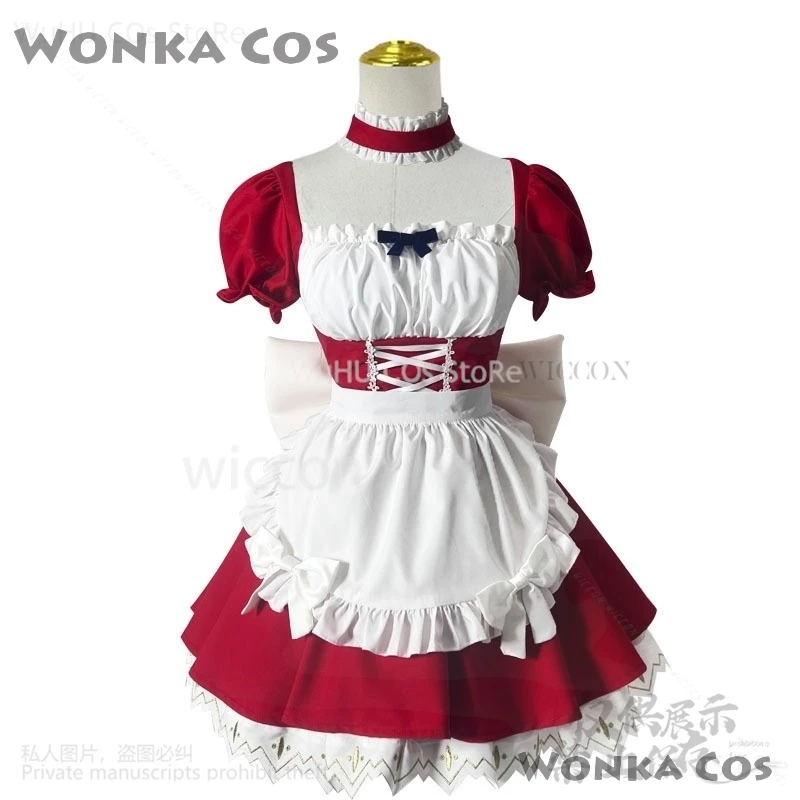Anime Asuka Rei EVAA Costume Cosplay Sexy Lolita Rosso Blu Cameriera Vestito Giapponese Dolce Donne Kawaii Parrucche Halloween Ragazze Personalizzato
