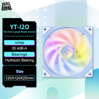 ZEAGINAL YESTON YT-120 Chassis cooling fan，Supports ARGB lighting，the Cherry pupil flower marries theme