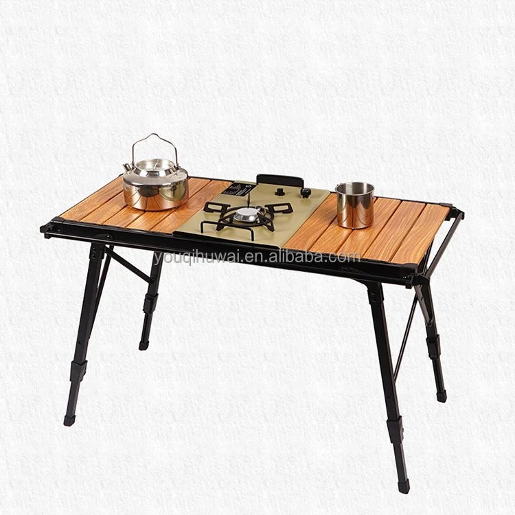 

Outdoor Aluminium Table Camping Folding Portable Lifting Picnic BBQ IGT Table