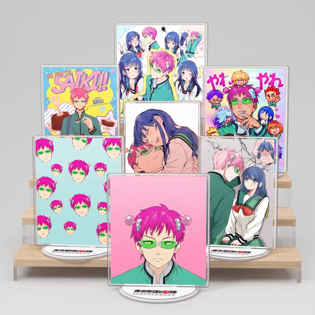 Saiki K The Disastrous Life of Saiki K Saiki Kusuo Kokomi Teruhashi 15cm Acrylic Stand Figure Desk Decor Keychain Anime Gift