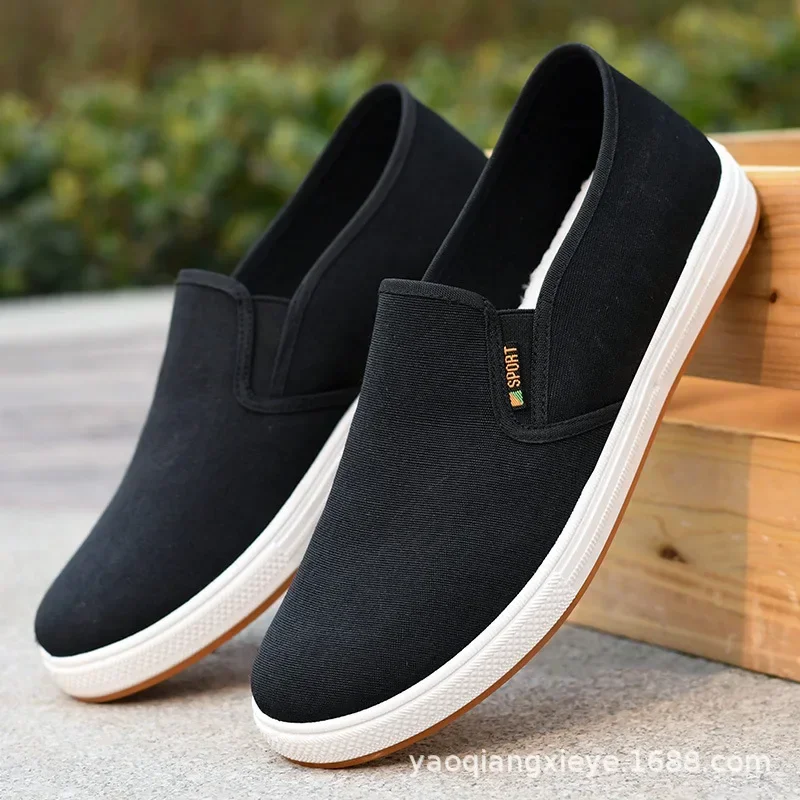 Zapatos Hombre men's canvas shoes, casual sports shoes, men's comfortable men's board shoes, new black sports shoes