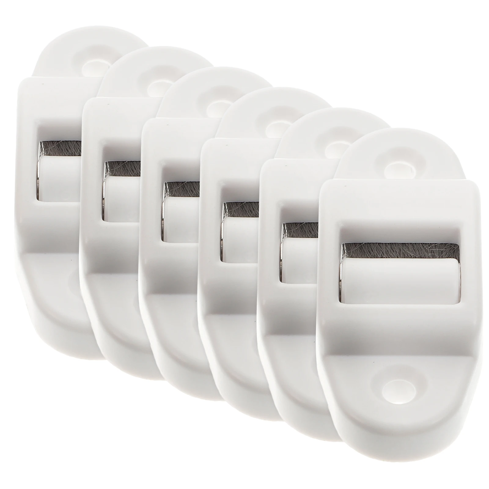 6pcs Belt Guide Roller Shutter Cleaning Brush 14mm Plastic Replacement Curtain Accessories Dust Collector Strap for Aluminum