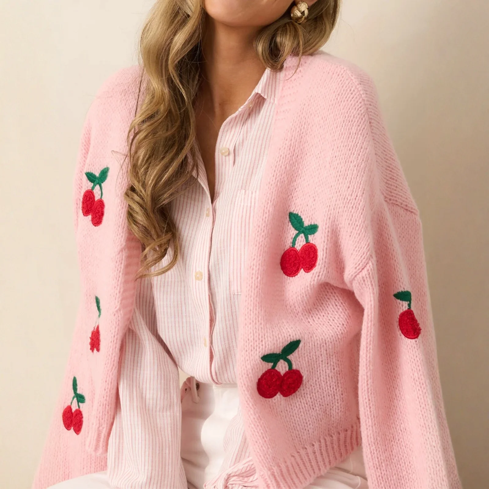 

Casual Minimalist Cardigan Knit Outerwear For Women Cardigan Mujer Ropa Mujer Tendencia 2025 Woman Clothes кардиган женский