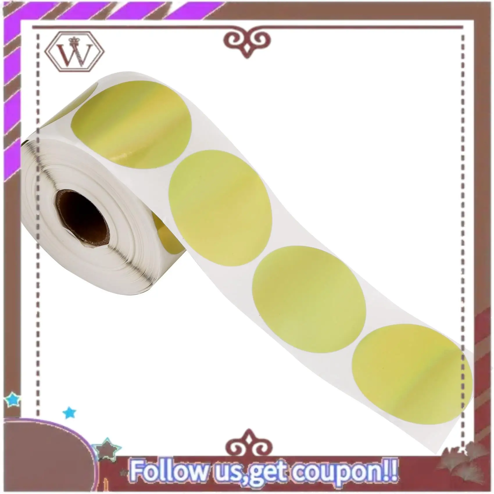 Latest 500 Pcs Gold Laser Stickers Label Printer Stickers Portable Printer Thermal Label Waterproof Stickers