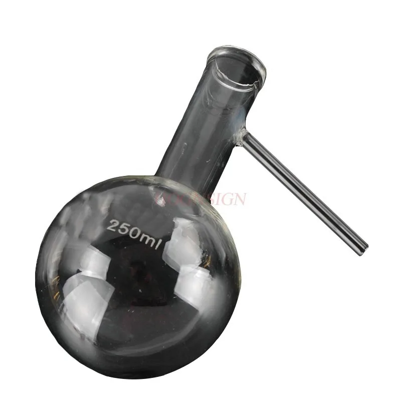 Distillation flask 250ml Distillation device Reaction vessel Flask with nozzle Distillation purification