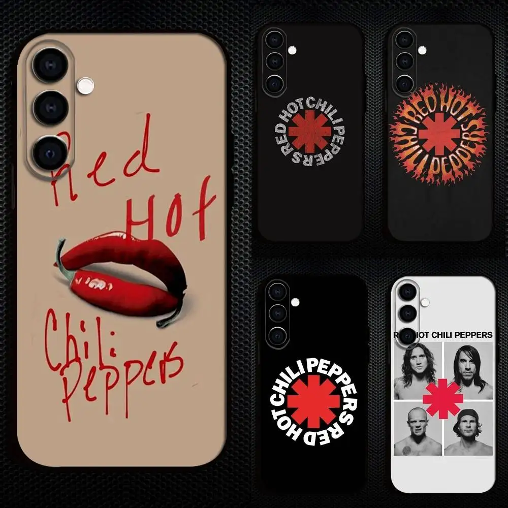 

Red H-Hot C-Chili P-Peppers Phone Case For Samsung Galaxy A73,A72,A71,A70,A53,A52,A51,Others Soft Black Cover