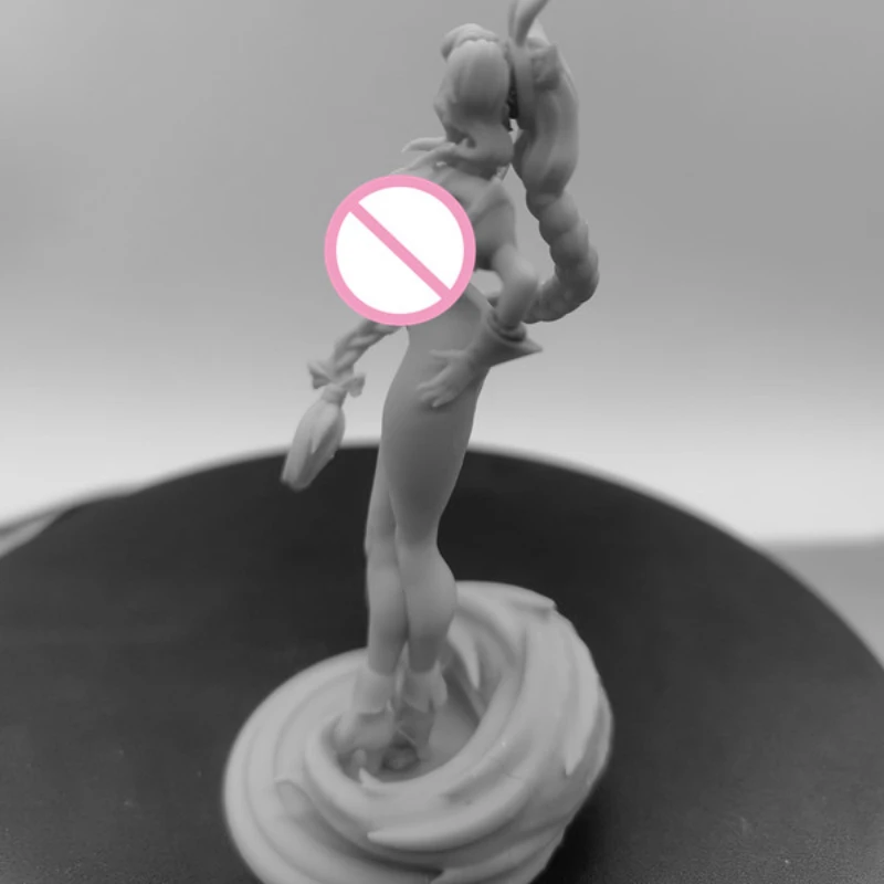 Ahri Bunny Resin Figure 1/24 Scale 75mm Vertical Height Assemble Model Kit Unassembled Dioramas Unpainted Statuettes Toy