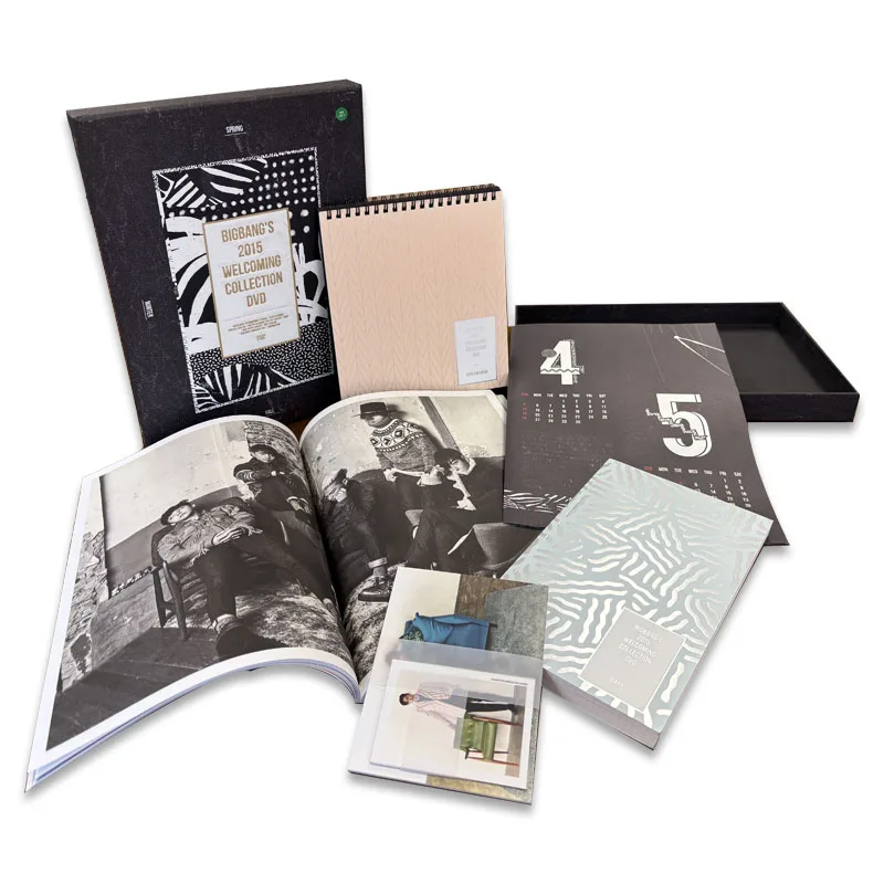 النسخة الكورية من المطبوعة BIGBANG 2015 مجموعة الترحيب رقم توقيعه شخصيًا، أرسلت عشوائياً، علامة تجارية جديدة #2