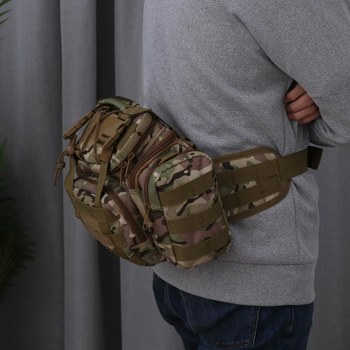 

Рыболовная сумка на 1 предмет, большая вместимость, с множеством карманов, водонепроницаемая, нейлоновая, для снастей и снаряжения, поясная сумка, регулируемая, с мягкой подкладкой