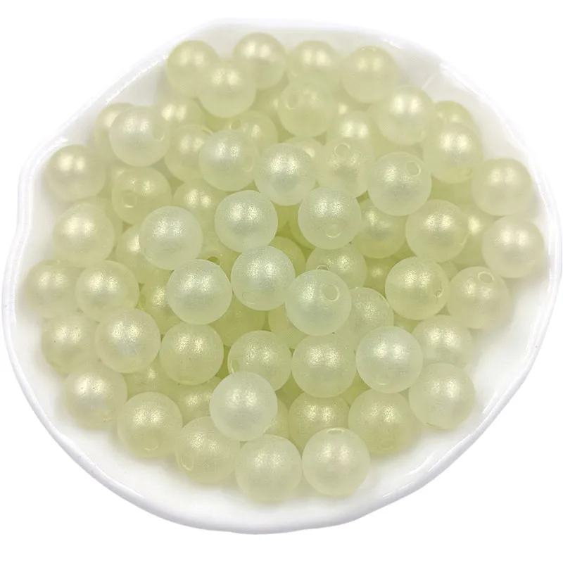 8-10mm 30pcs Pearlescent Candy Colored Acrylic Beads  DIY Jewelry Accessories For Bracelet Earring Making