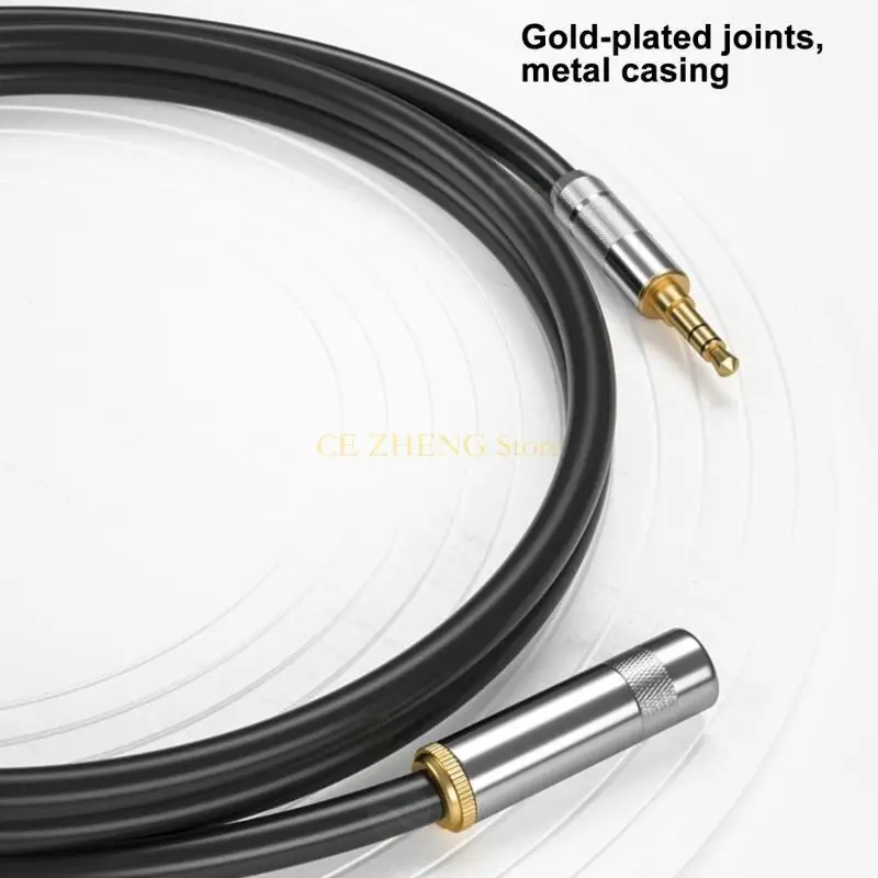 E56B 3.5mm 남성에서 여성 연장 와이어 보조 어댑터 자동차 컴퓨터 컴퓨터 휴대폰 보조 와이어 익스텐더 라인 50cm-10m