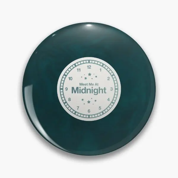 Meet Me At Midnight Vinyl Jade Green  Soft Button Pin Badge Creative Clothes Lapel Pin Gift Decor Funny Lover Brooch Cartoon