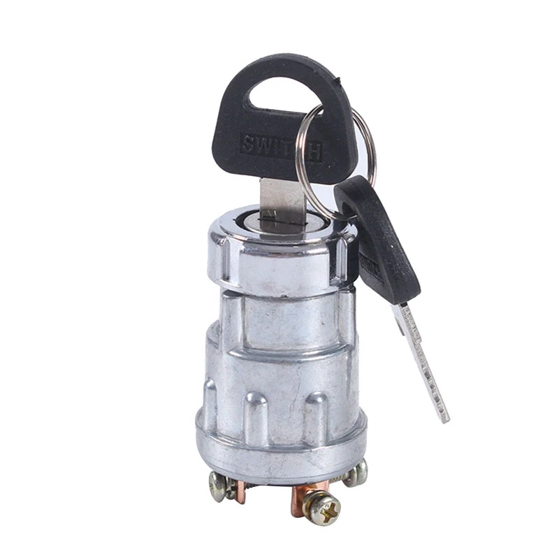 Universal Car Boat 12V 4 Position Ignition Starter Switch With 2 Keys For Petrol Engine Farm Machines Harvesters