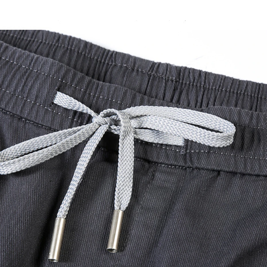 Baggy Pants Men 12XL Plus Size Straight Pants Fashion Casual Pants Male Elastic Waist Trousers Big Size 12XL