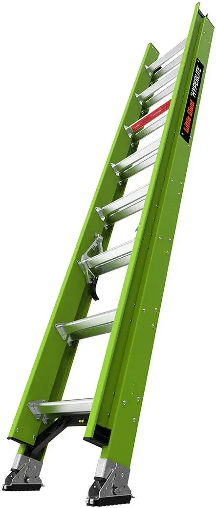 Ladders, Hyperlite, 16', Extension Ladder, Fiberglass, Type 1A, 300 Lbs Rated (18716), Green