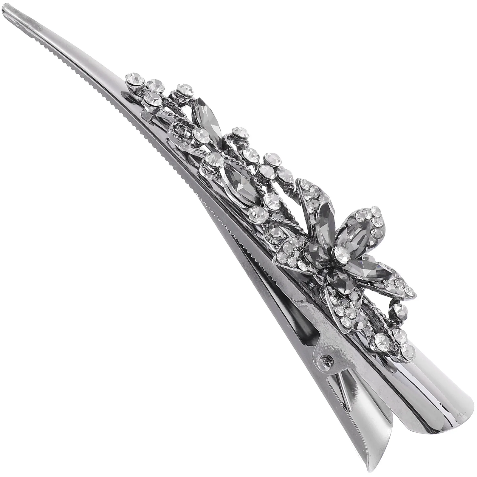 خمر القرن كليب المعادن حجر الراين الزخرفية دبوس الشعر للنساء منقار البط مشبك شعر موضة إكسسوارات الشعر أداة التصميم