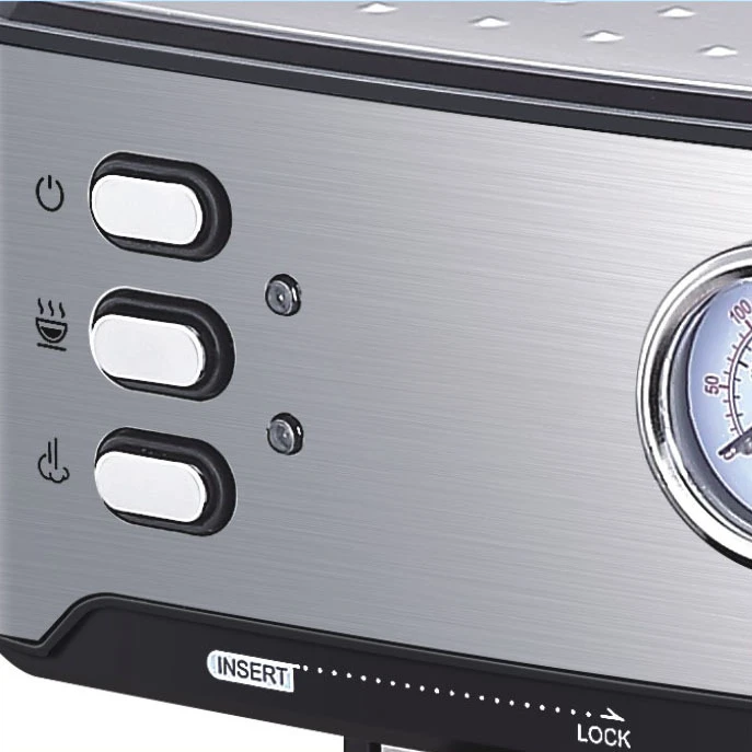 Итальянская кофемашина, маленькая полуавтоматическая кофемашина высокого давления для домашнего офиса с паровой пеной или молоком ORM-6860