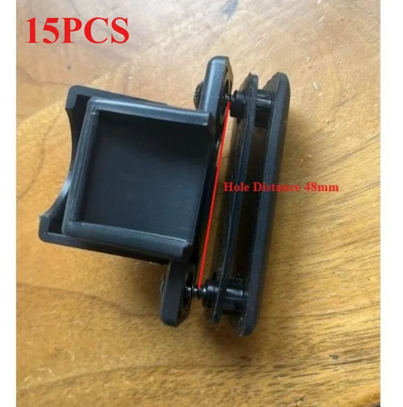 

15 шт. Замки-фиксаторы для стекол дверей и окон с расстоянием между отверстиями 48 мм для автобусов, экскаваторов, комбайнов, вилочных погрузчиков
