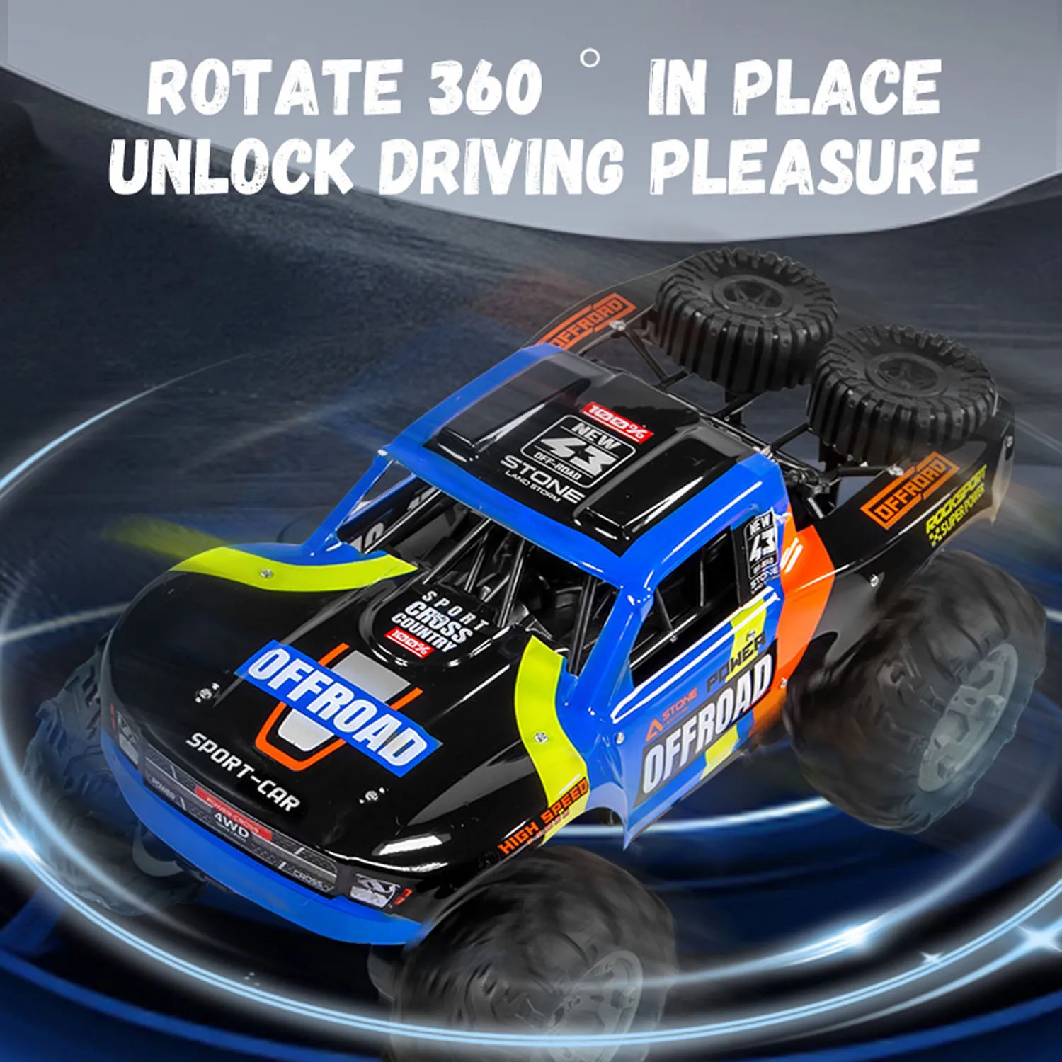 

1：14 RTR Q205 RC Off Road Vehicle 4*4 Electric Radio Control Stunt Car 360 Rotation Amphibious Waterproof Pickup Truck Vehicle