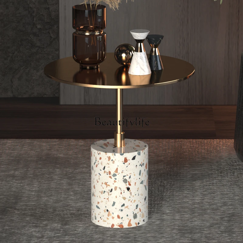 Nordic terrazzo side few living room leisure balcony side table