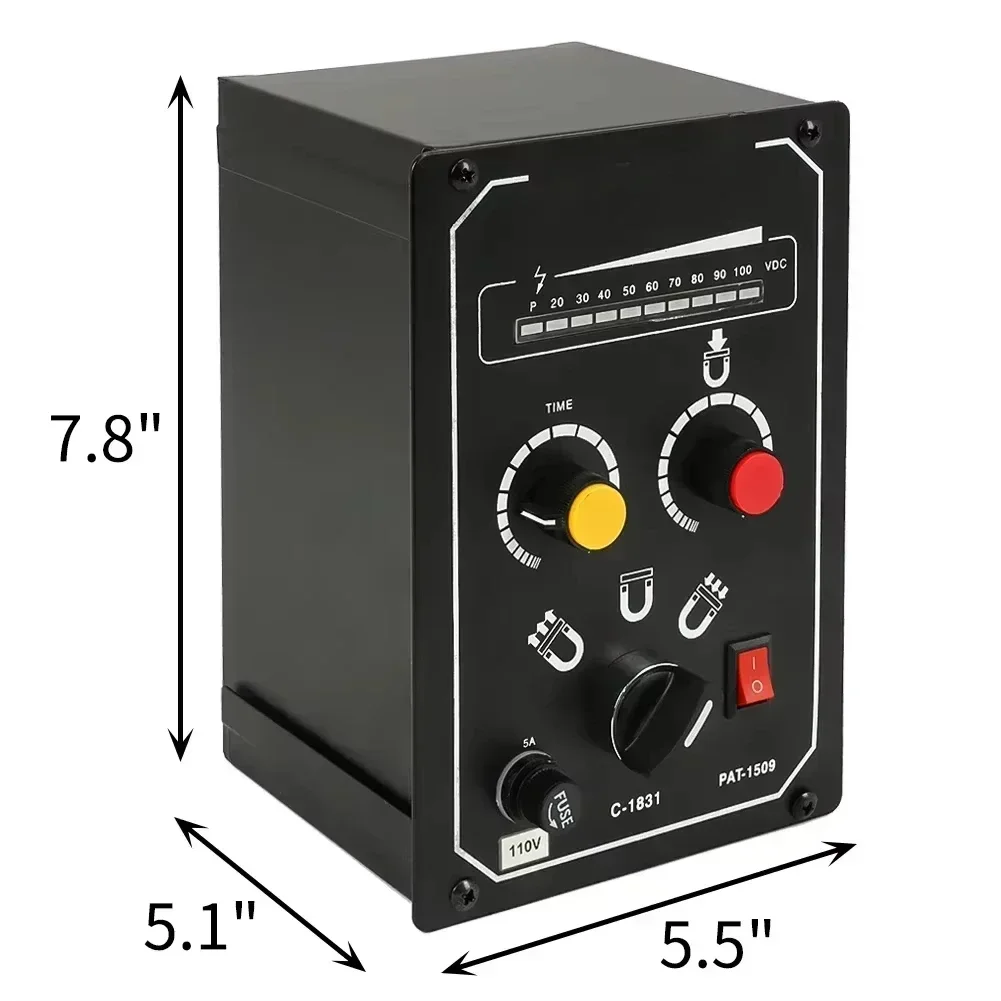 Diskon Besar 110V 10A Pengendali Chuck Elektro Tambahan Kekuatan Magnetik dengan Tampilan LED Cocok untuk Semua Jenis Chuck Elektromagnetik Ho