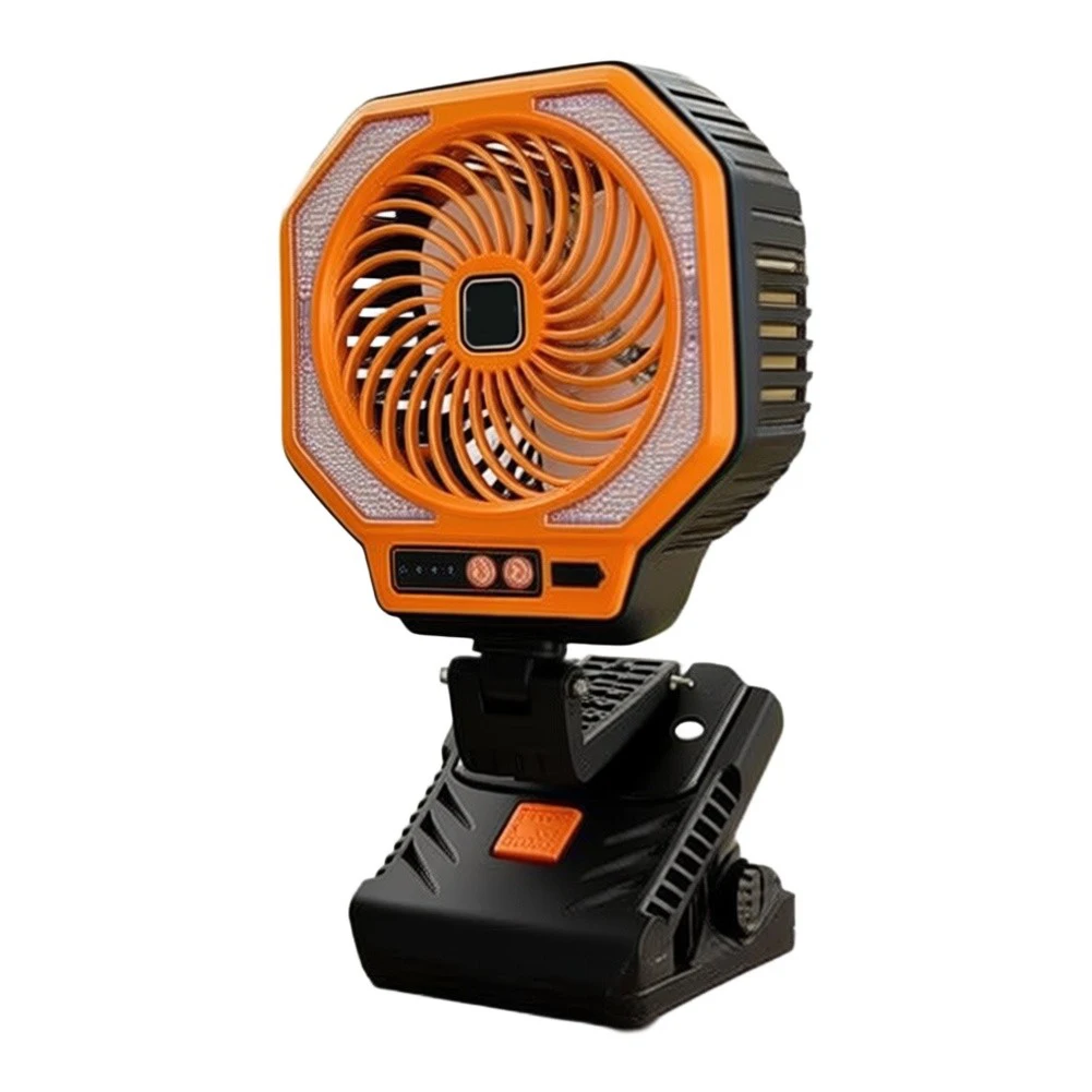 Folding Portable Fan Lamp Designed for Outdoor Adventures with Extended For Battery Performance and Compact Storage