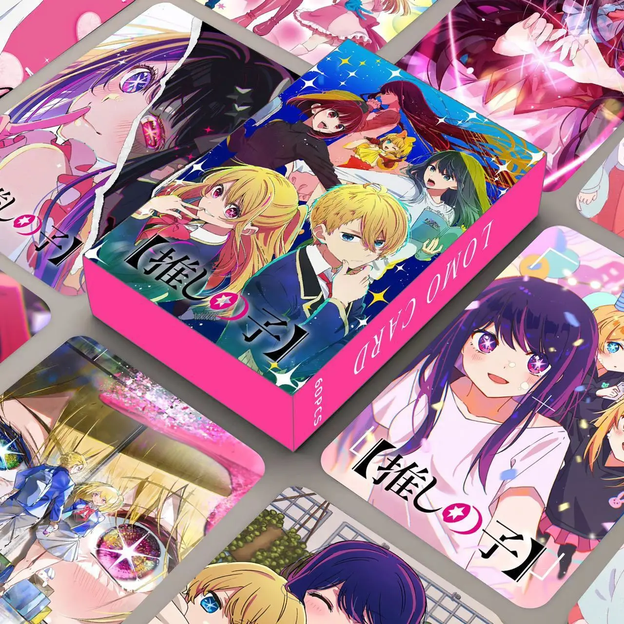50 unids/caja Anime Oshi no Ko tarjetas fotográficas Kpop Lomo tarjetas MHoshino Ai Cho Hoshino tarjeta de fotos colección de álbum cubierta