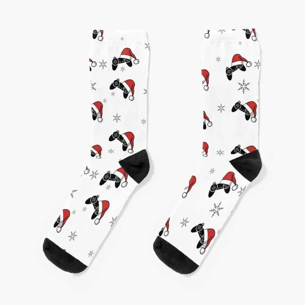 Gaming Controller - Christmas Snow Socks shoes floral Socks Women Men's