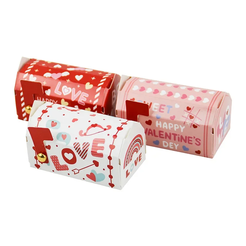 50pcs Spot Valentine's Day Candy Box Color Mailbox Candy Box Mailbox Packaging Candy Box WJ115