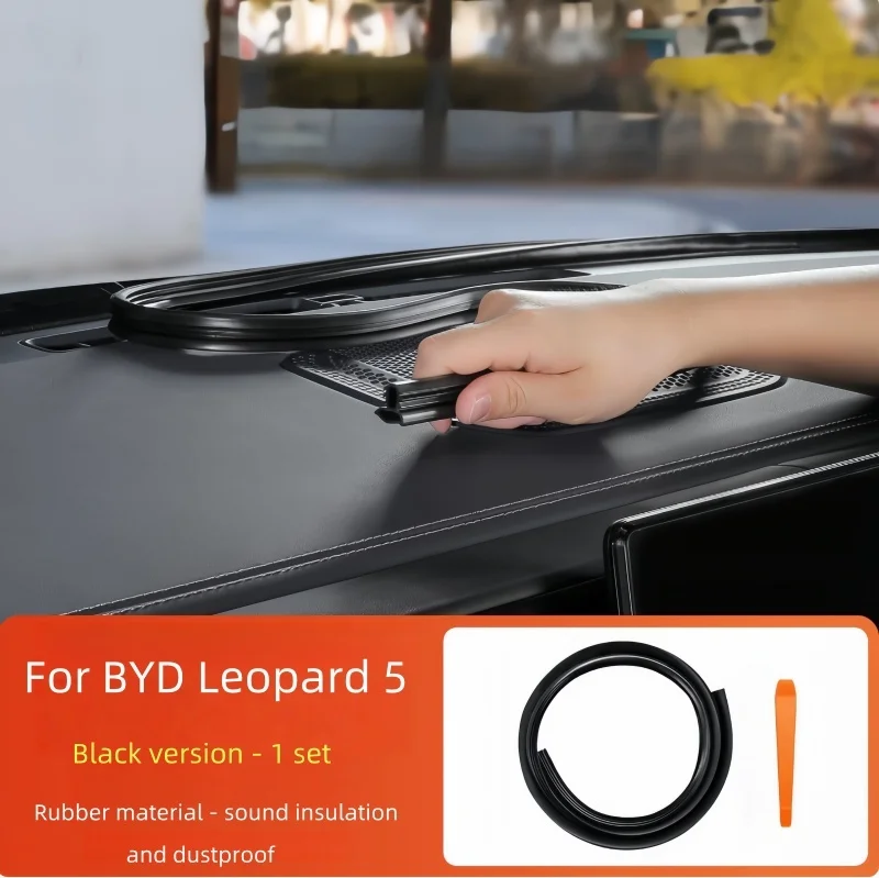Fit for BYD Leopard 5 Leopard 8 Modified Car Center Control Seal Strip Upgrade Parts Car Instrument Panel Sound Insulation Strip