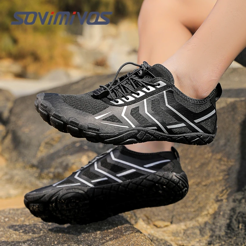 

New Barefoot Slippers Unisex Swimming Water Wading Shoes Women Elastic Quick Dry Beach Aqua Shoes Men Upstream Swimming Shoes