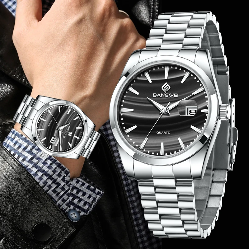 

Мужские кварцевые наручные часы LIGE 2026: деловые, с датой, из нержавеющей стали, водонепроницаемые, светящиеся, люксовые, модные.