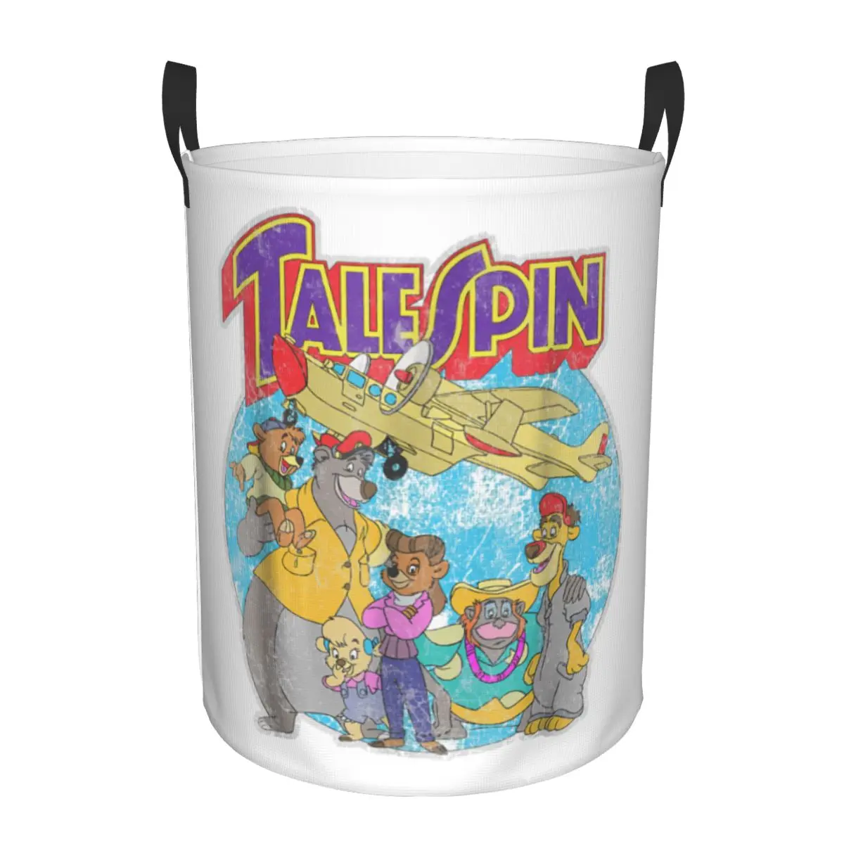 

Custom Talespin Laundry Basket Foldable Clothes Hamper for Baby Kids Toys Storage Bag