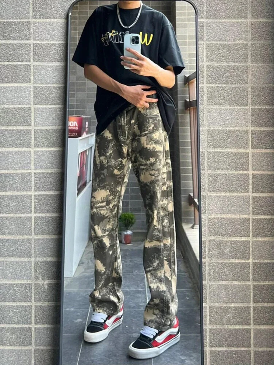 

Мужские камуфляжные рабочие брюки Cleanfit, прямые, для активного отдыха, походов, альпинизма, весна-осень, в американском уличном стиле